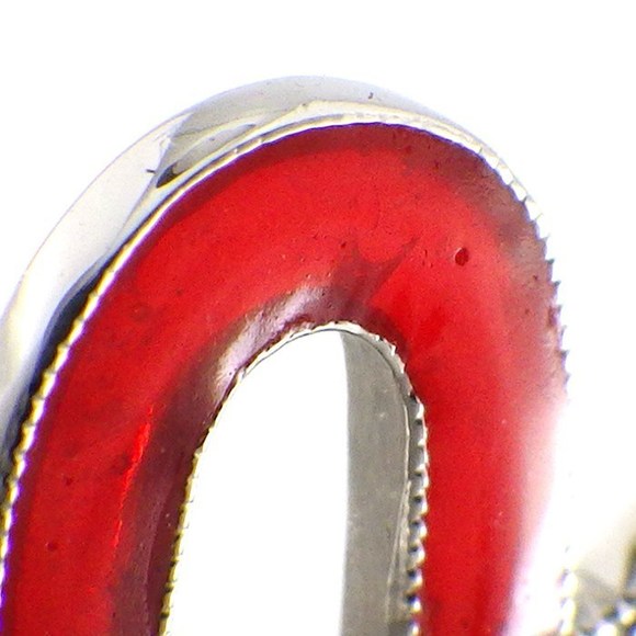 Tiffany Pendant I Love You Diamond Red Enamel Platinum - Picture 6 of 7